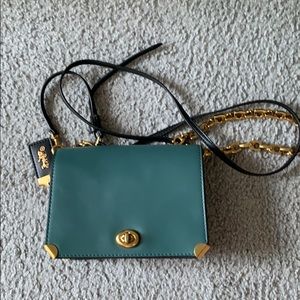 Coach 1941 green colorblock dinky 19 crossbody bag